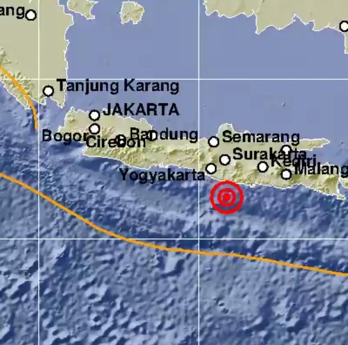 Pacitan Diguncang Gempa 5,3 SR Goncangannya Terasa Sampai Yogjakarta